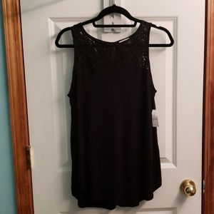 NWT Old Navy High Neck Tank with Lace